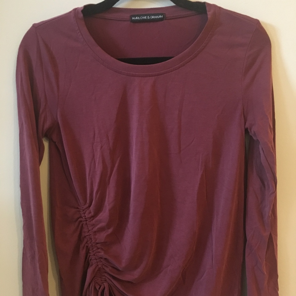 Harlowe & Graham Side tie LS shirt